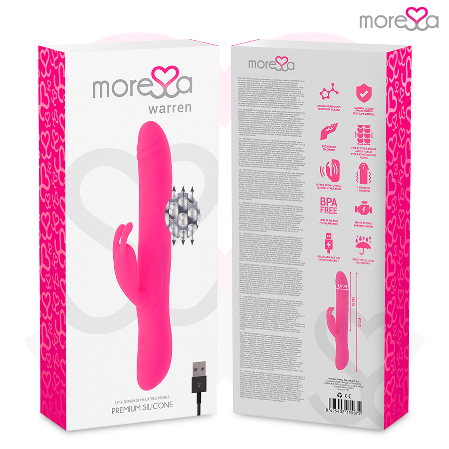 Moressa Warren – Rabbit-Vibrator mit Rolling-System, wiederaufladbar – Ansicht 8