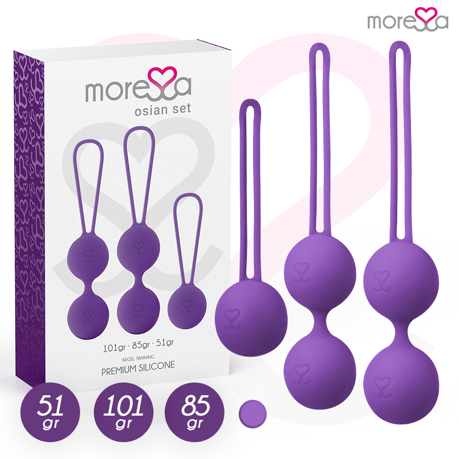 MORESSA Osian Set – Premium-Silikon-Liebeskugeln – Ansicht 2