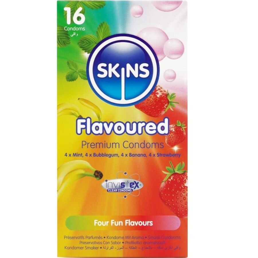 SKINS – PACK DE PRÉSERVATIFS PREMIUM MULTI-SAVEURS