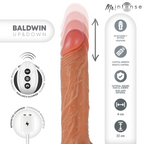 MR INTENSE – BALDWIN REALISTIC MULTIFUNCTIONAL WITH VIBRATION, UP AND DOWN REMOTE CONTROL, 22 CM – OR – 4 CM