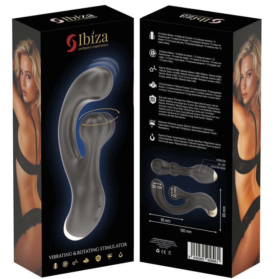 Ibiza – Vibrierender und rotierender Stimulator