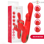 Intense Katy – Multifunktionsstimulator mit 4 Aufsätzen, rot
