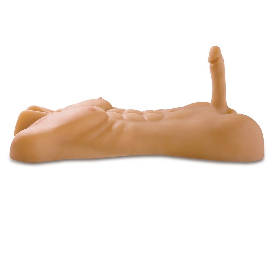 EXTREME TOYZ – Männertorso-Masturbator mit realistischem Penis, 20 cm