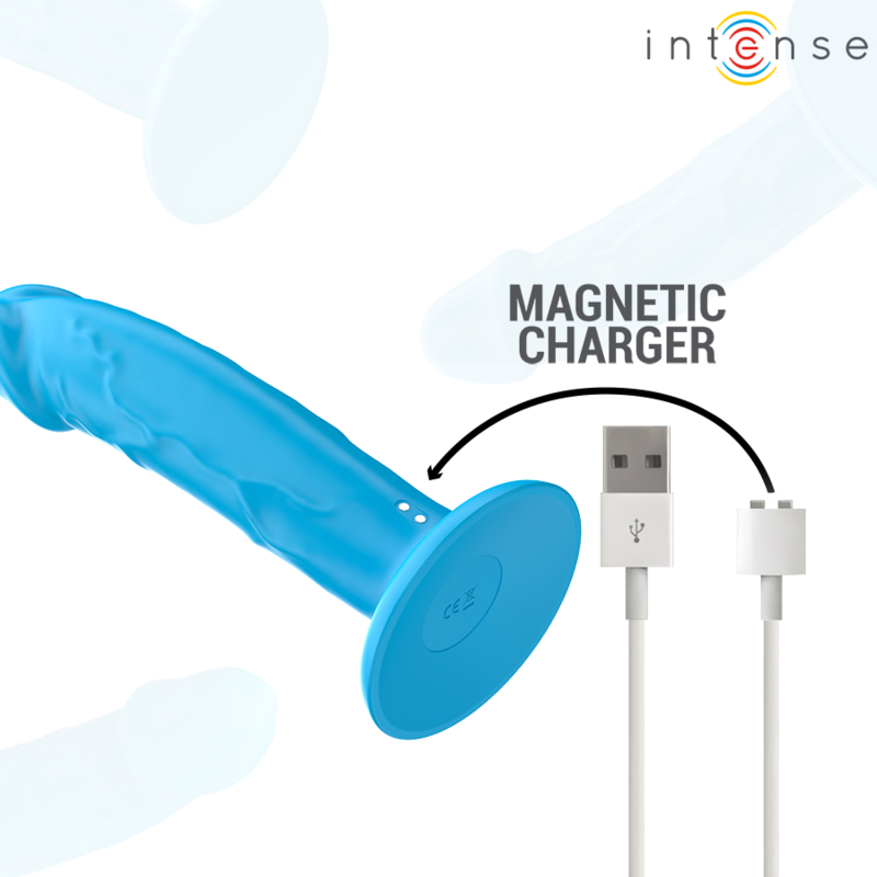Intense Phoebe – Realistischer Vibrator mit Fernbedienung, blau