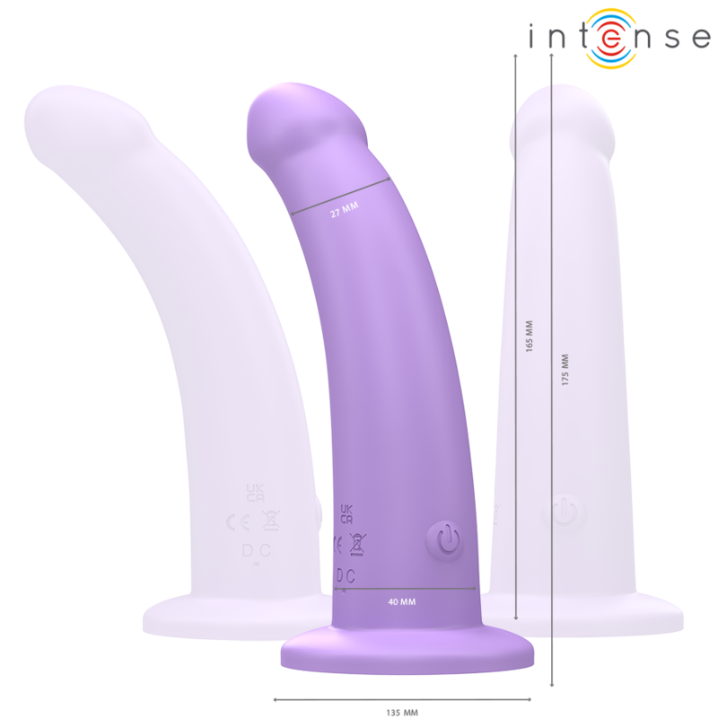 INTENSE – VIBRATORE EDDIE 17,5 CM 10 VIBRAZIONI VIOLA TELECOMANDO