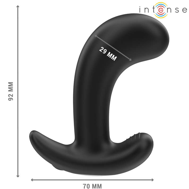 Intense Chandler – Analplug mit Fernbedienung, 10 Vibrationen, schwarz