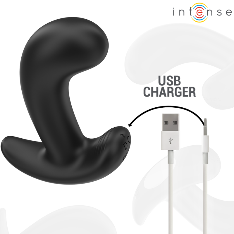 Intense Chandler – Analplug mit Fernbedienung, 10 Vibrationen, schwarz