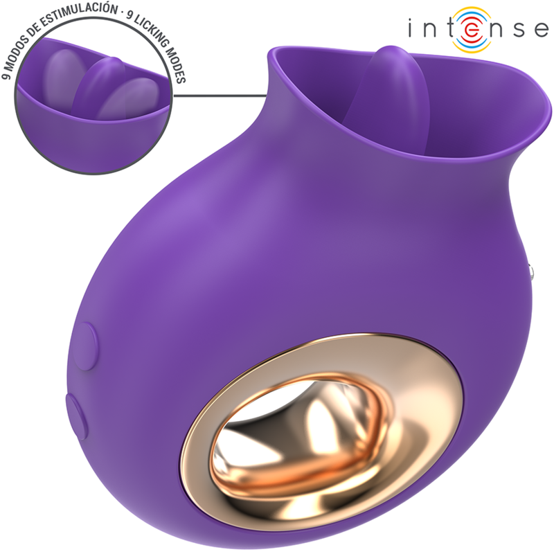 INTENSE – TULI CLITORIS STIMULATOR 9 VIBRATIONS & 9 OSCILLATIONS PURPLE