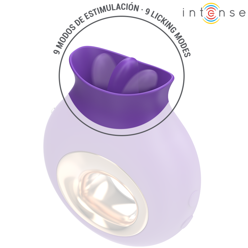 INTENSE – TULI CLITORIS STIMULATOR 9 VIBRATIONS & 9 OSCILLATIONS PURPLE