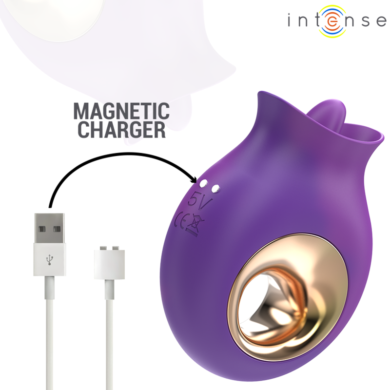 INTENSE – TULI CLITORIS STIMULATOR 9 VIBRATIONS & 9 OSCILLATIONS PURPLE