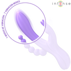 Intense Miko – Dreifachvibrator mit Rabbit- und Analarm, lila