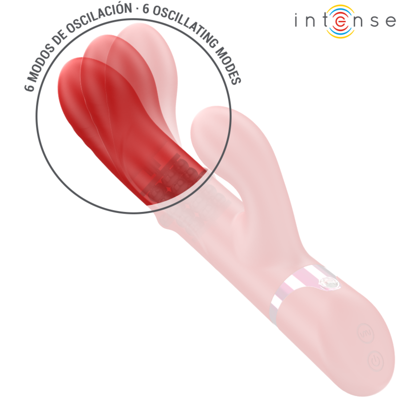 INTENSE – LELE MULTIFUNCTION VIBRATOR ROTATING & OSCILLATION & STIMULATION RED