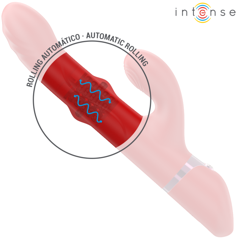 INTENSE – LELE MULTIFUNCTION VIBRATOR ROTATING & OSCILLATION & STIMULATION RED