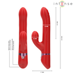 INTENSE – LELE MULTIFUNCTION VIBRATOR ROTATING & OSCILLATION & STIMULATION RED
