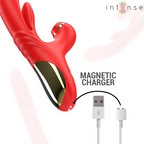INTENSE – KAROL MULTIFUNCTION VIBRATOR THRUST & STIMULATION & STIMULATING WAVES RED