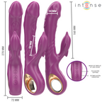INTENSE – VIBRATORE MULTIFUNZIONE HALLE CON LINGUA STIMOLANTE A DELFINO VIOLA