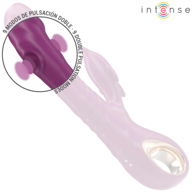 INTENSE – VIBRATORE MULTIFUNZIONE HALLE CON LINGUA STIMOLANTE A DELFINO VIOLA