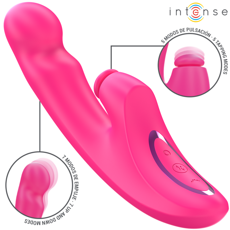Intense Emi – Multifunktionsvibrator 3-in-1, 13,5 cm, rosa