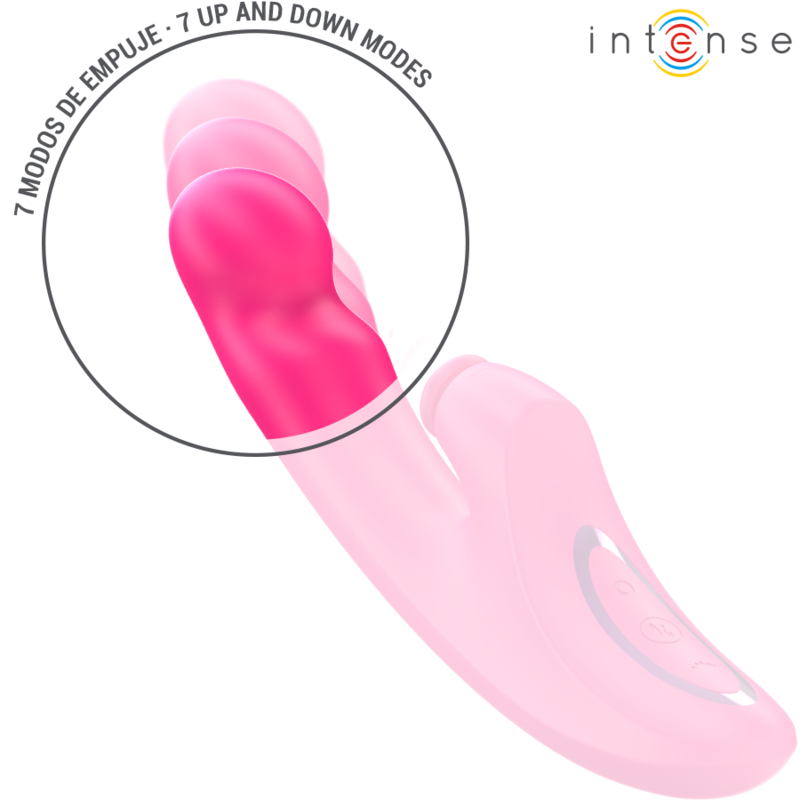 INTENSE – VIBRATORE EMI 13,5 CM MULTIFUNZIONE 3 IN 1 10 VIBRAZIONI ROSA