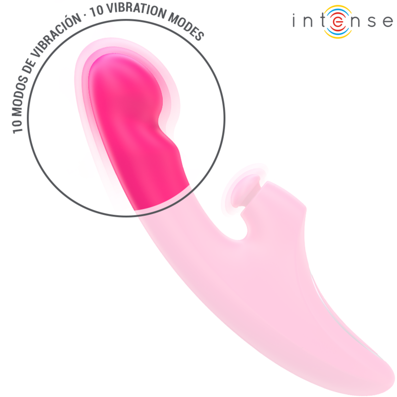 INTENSE – VIBRATORE EMI 13,5 CM MULTIFUNZIONE 3 IN 1 10 VIBRAZIONI ROSA
