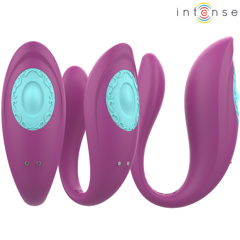 INTENSE – ANNIE VIBRATEUR ET STIMULATEUR EN U VIOLET TÉLÉCOMMANDE