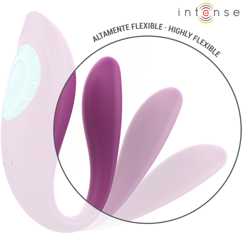 INTENSE – ANNIE VIBRATEUR ET STIMULATEUR EN U VIOLET TÉLÉCOMMANDE