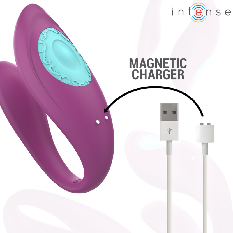 INTENSE – ANNIE VIBRATEUR ET STIMULATEUR EN U VIOLET TÉLÉCOMMANDE