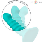 INTENSE – VIBRATORE BUFFY TAGLIA S DESIGN A SPIRALE 10 VIBRAZIONI TELECOMANDO BLU