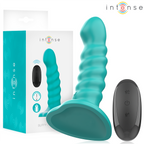 INTENSE – VIBRATORE BUFFY TAGLIA S DESIGN A SPIRALE 10 VIBRAZIONI TELECOMANDO BLU