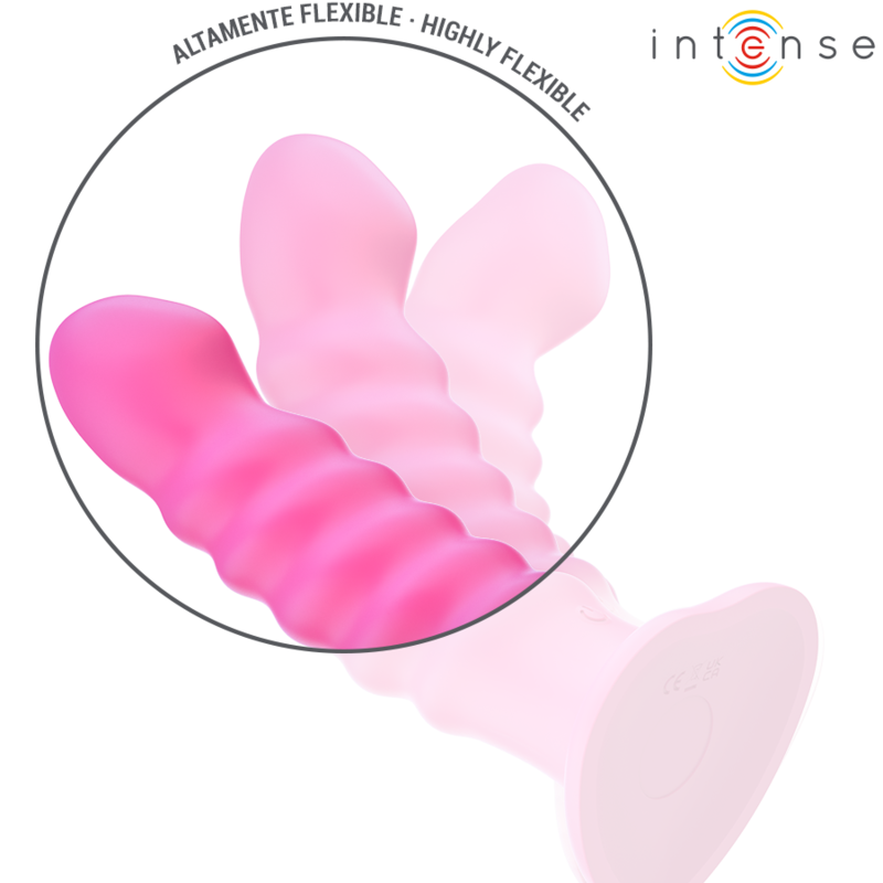 INTENSE – CINDY VIBRATEUR TAILLE L DESIGN SPIRALE 10 VIBRATIONS ROSE TÉLÉCOMMANDE