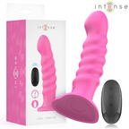 INTENSE – CINDY VIBRATEUR TAILLE L DESIGN SPIRALE 10 VIBRATIONS ROSE TÉLÉCOMMANDE