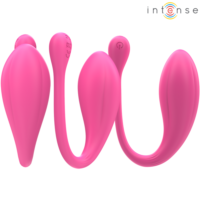 Intense Janice – U-Vibrator mit Doppelstimulation, rosa, Fernbedienung