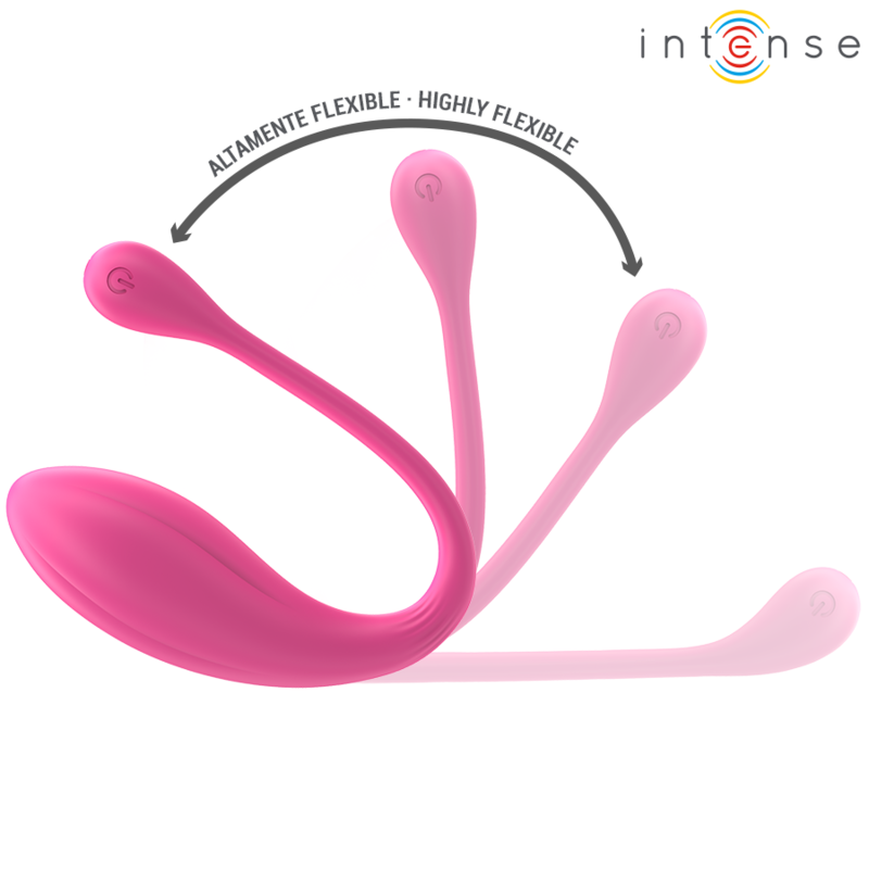 Intense Janice – U-Vibrator mit Doppelstimulation, rosa, Fernbedienung