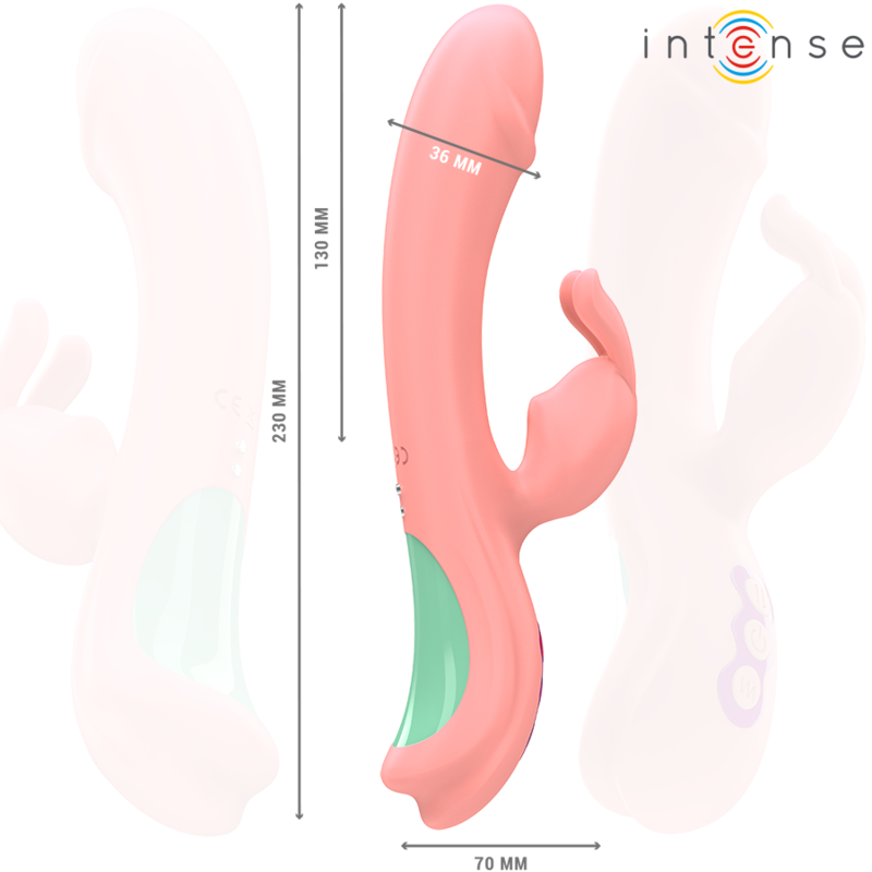 INTENSE – RACHEL RABBIT VIBRATOR 5 VIBRATIONS PINK