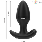 Intense Joey – Analplug mit Fernbedienung, 10 Vibrationen, schwarz