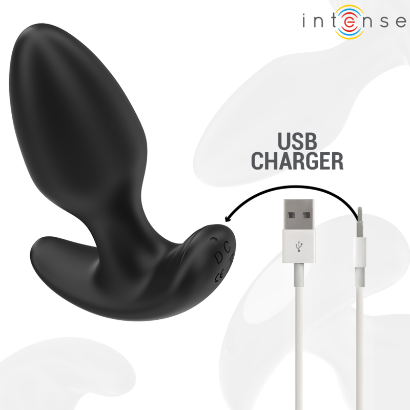 Intense Joey – Analplug mit Fernbedienung, 10 Vibrationen, schwarz