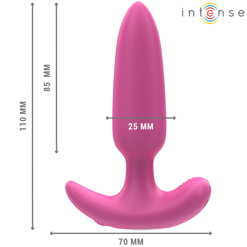 INTENSE – ROSS ANAL PLUG 10 VIBRAZIONI ROSA TELECOMANDO