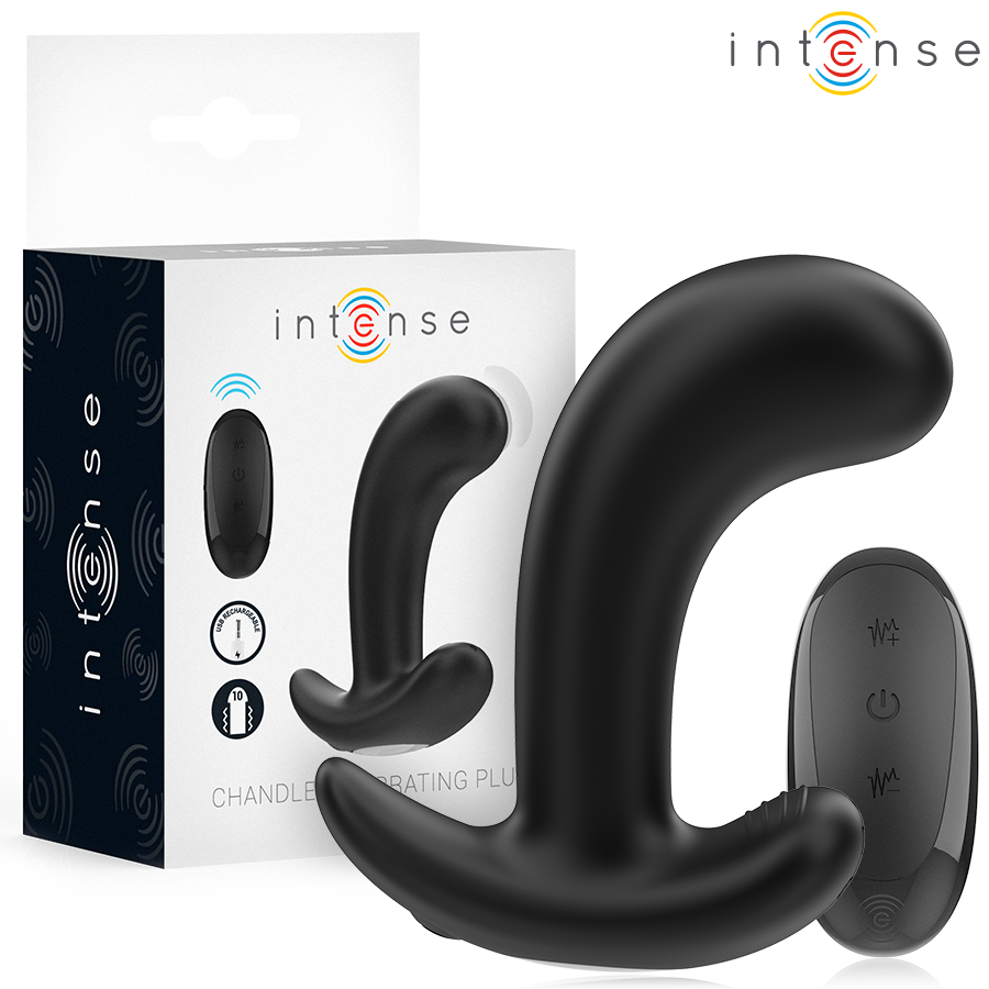 INTENSE – CHANDLER ANAL PLUG 10 VIBRATIONS NOIR TÉLÉCOMMANDE