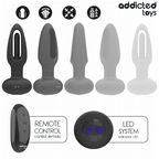 ADDICTED TOYS – Analplug mit vibrierender Zunge und Fernbedienung