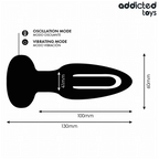 ADDICTED TOYS – Analplug mit vibrierender Zunge und Fernbedienung