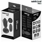 ADDICTED TOYS – Analplug mit vibrierender Zunge und Fernbedienung
