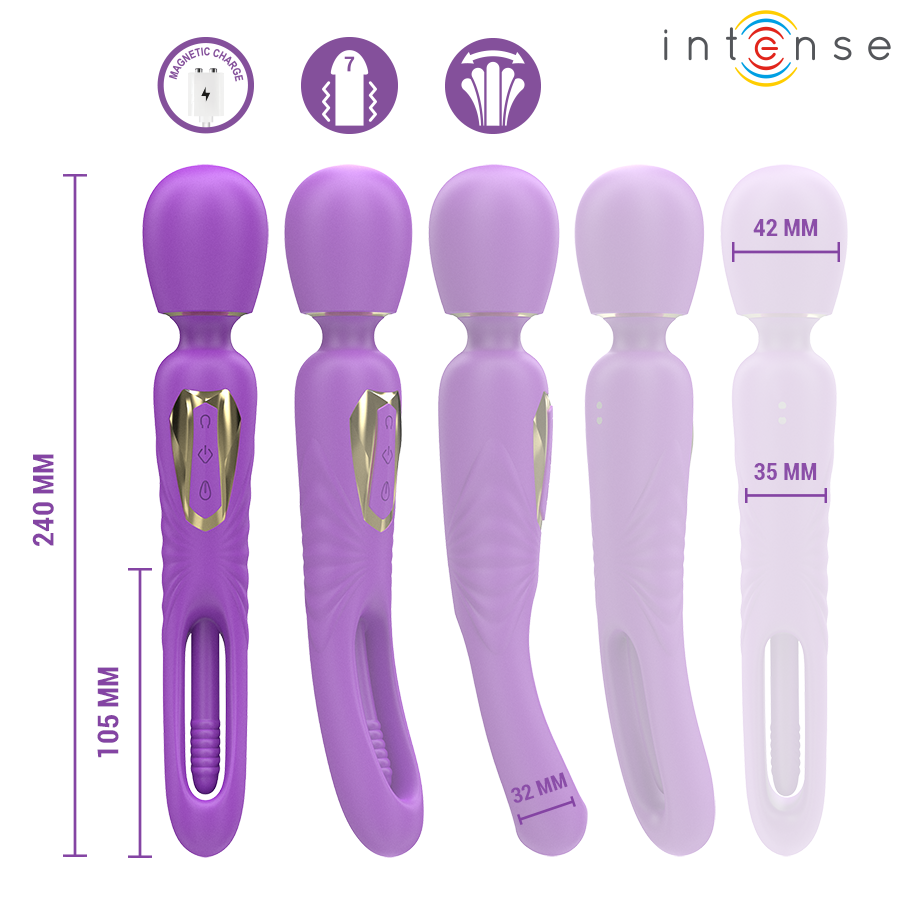 INTENSE – BACCHETTA VIBRANTE CHRISTY CON LINGUA MOBILE