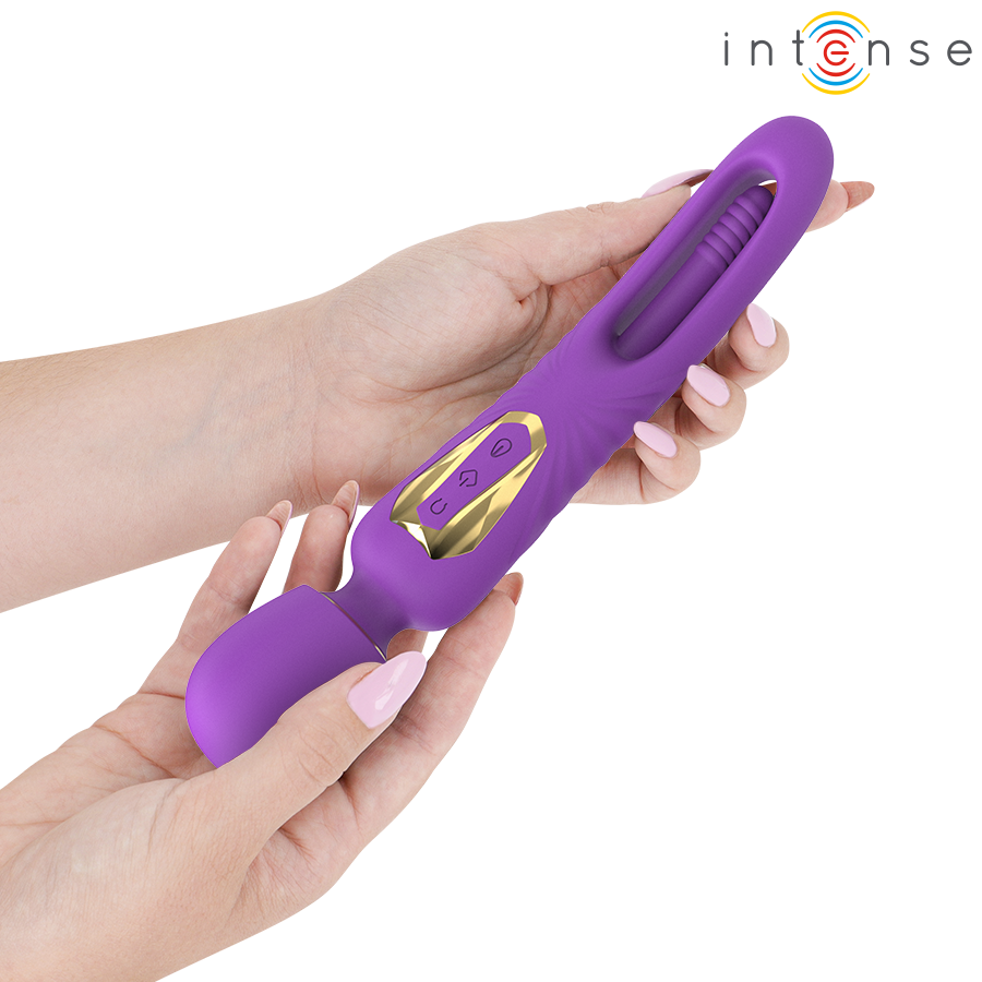 Intense Christy – Vibrierender Stab mit oszillierender Zunge