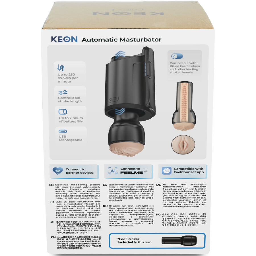 KIIROO – KEON WIFI COMBO AUTOMATIC MASTURBATOR + FEEL STROKER