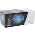 Pasante Black Velvet – Schwarze Kondome, Box mit 144 Stück