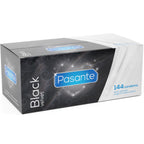 Pasante Black Velvet – Schwarze Kondome, Box mit 144 Stück
