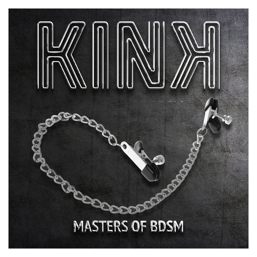 KINK – PINCES À TAMELON CHAÎNE PLATE ARGENT 34 CM