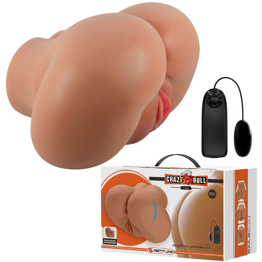 CRAZY BULL – Luna Po-Masturbator mit Vagina, Anus und Vibration