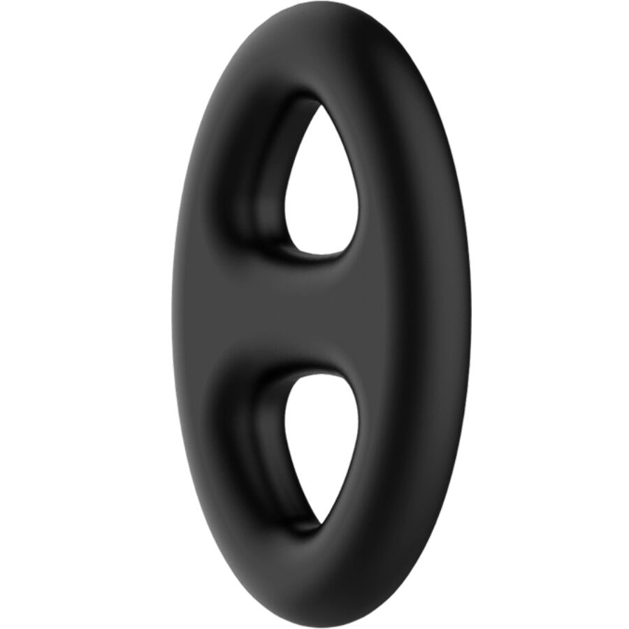 CRAZY BULL – Anello doppio ovale in silicone