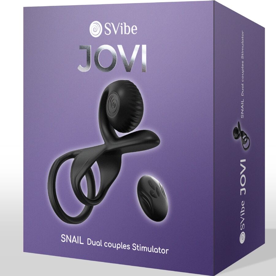 SNAIL VIBE – JOVI BAGUE POUR COUPLES TÉLÉCOMMANDE NOIRE